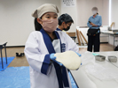 うどん打ち体験と木津卸売市場販売体験4